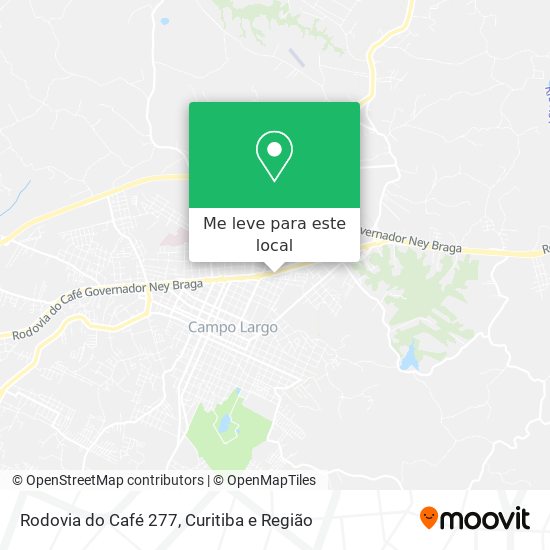 Rodovia do Café 277 mapa