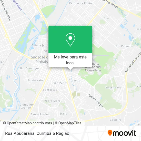 Rua Apucarana mapa