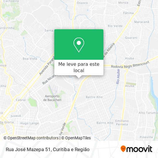 Rua José Mazepa 51 mapa
