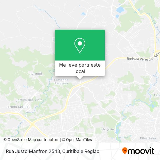 Rua Justo Manfron 2543 mapa