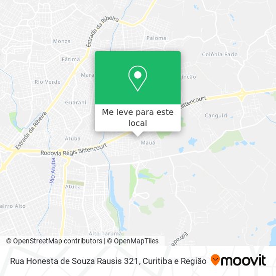 Rua Honesta de Souza Rausis 321 mapa