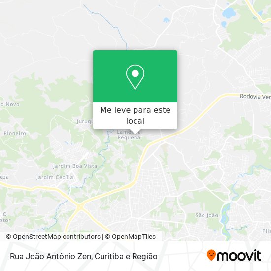 Rua João Antônio Zen mapa