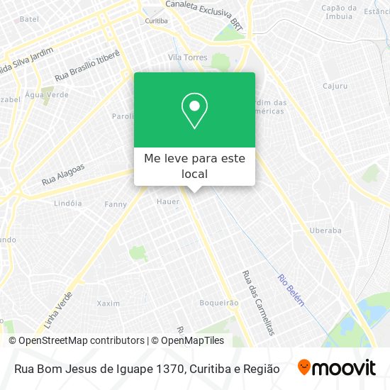 Rua Bom Jesus de Iguape 1370 mapa
