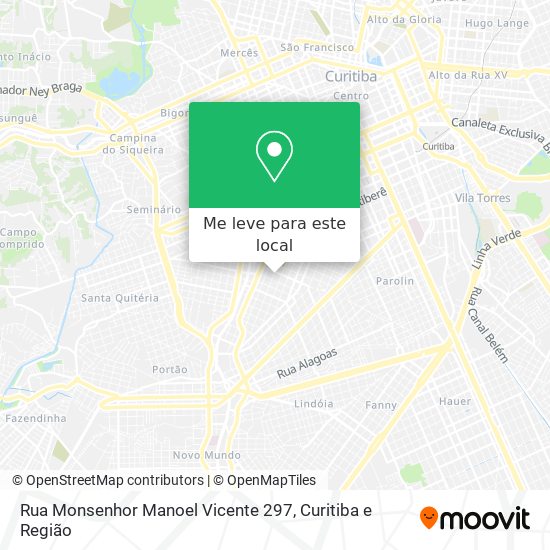 Rua Monsenhor Manoel Vicente 297 mapa