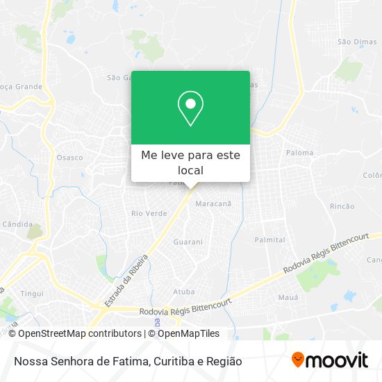 Nossa Senhora de Fatima mapa