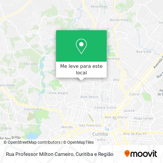 Rua Professor Milton Carneiro mapa