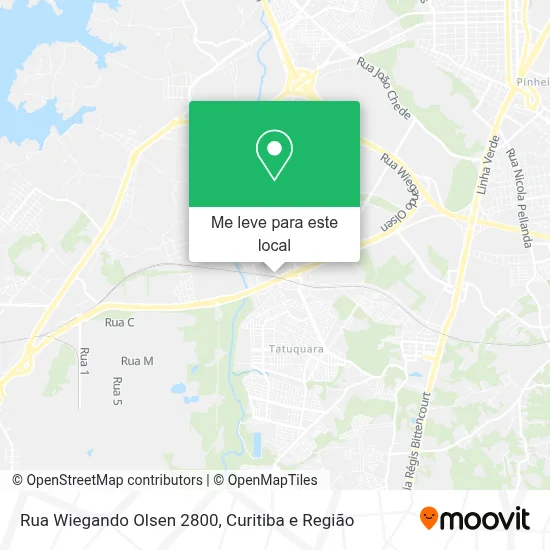 Rua Wiegando Olsen 2800 mapa