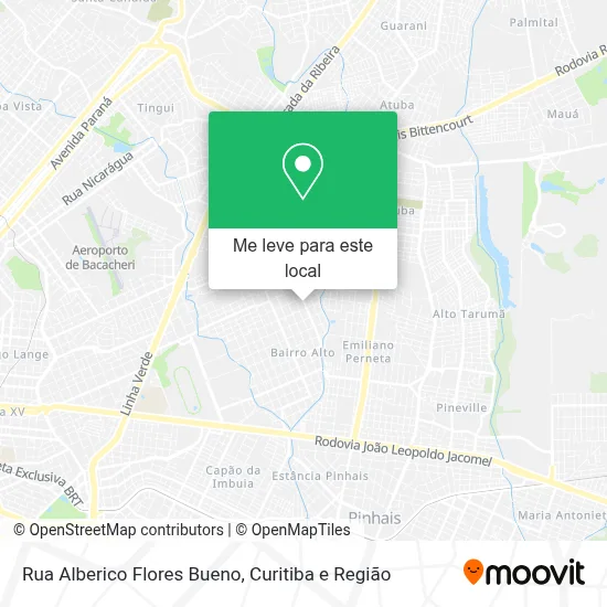 Rua Alberico Flores Bueno mapa