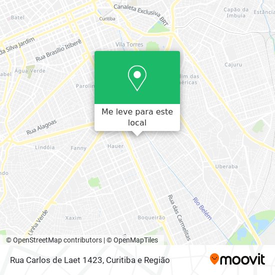 Rua Carlos de Laet 1423 mapa