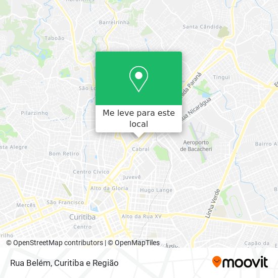 Rua Belém mapa