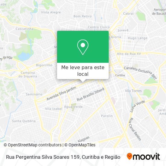 Rua Pergentina Silva Soares 159 mapa