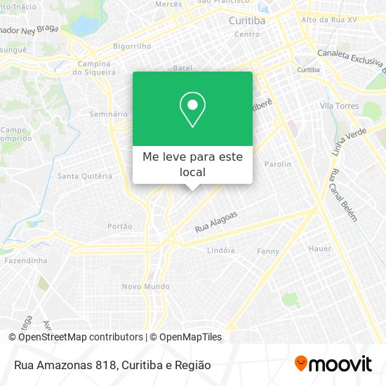 Rua Amazonas 818 mapa