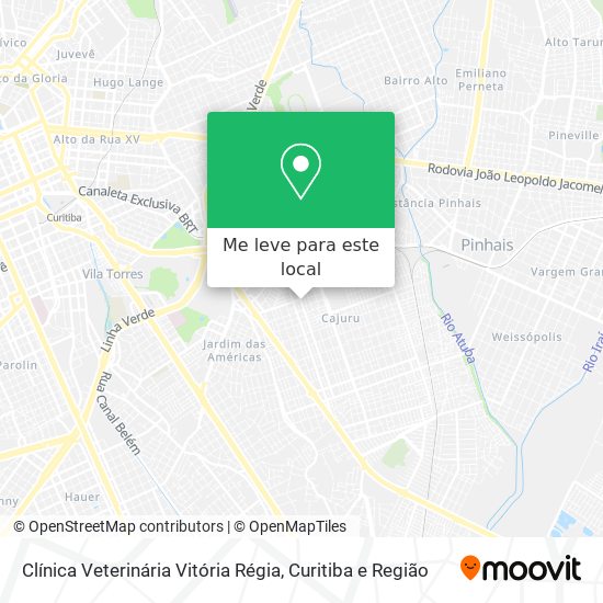 Clínica Veterinária Vitória Régia mapa