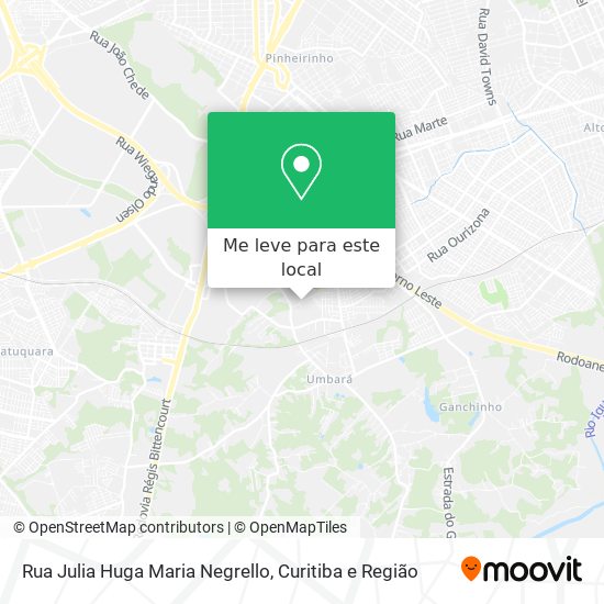 Rua Julia Huga Maria Negrello mapa