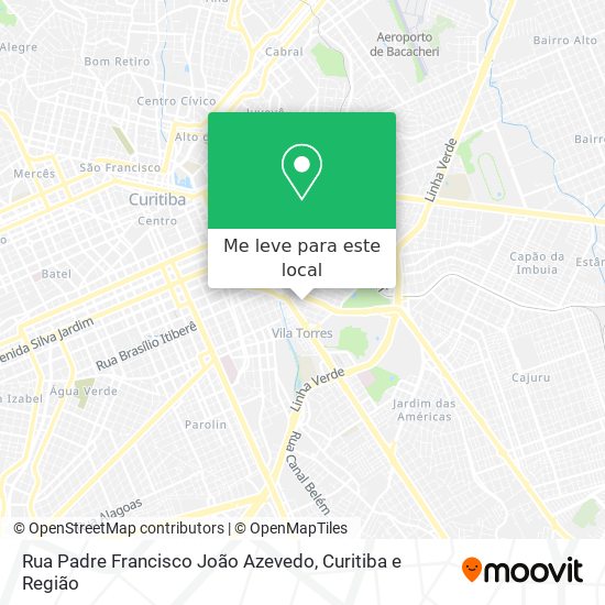 Rua Padre Francisco João Azevedo mapa