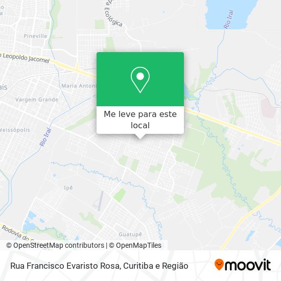 Rua Francisco Evaristo Rosa mapa