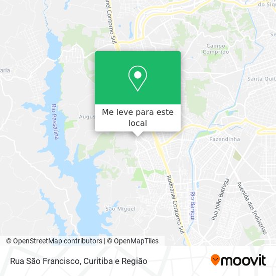 Rua São Francisco mapa