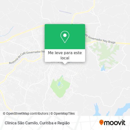 Clínica São Camilo mapa