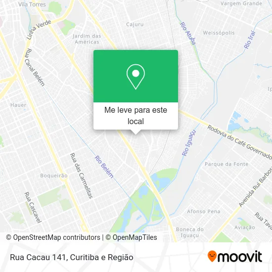 Rua Cacau 141 mapa