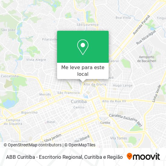 ABB Curitiba - Escritorio Regional mapa