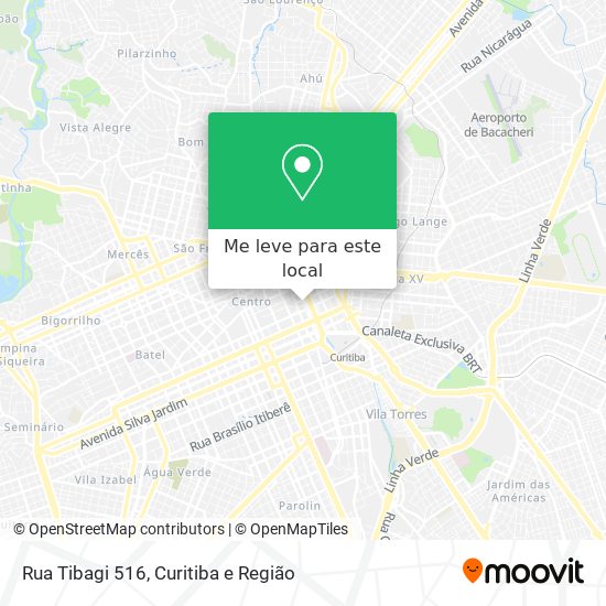 Rua Tibagi 516 mapa