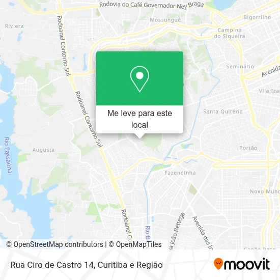 Rua Ciro de Castro 14 mapa