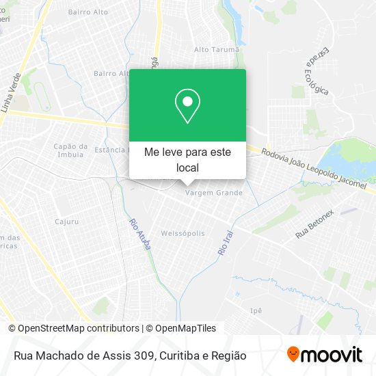 Rua Machado de Assis 309 mapa