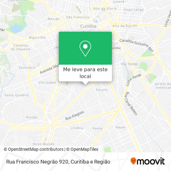 Rua Francisco Negrão 920 mapa