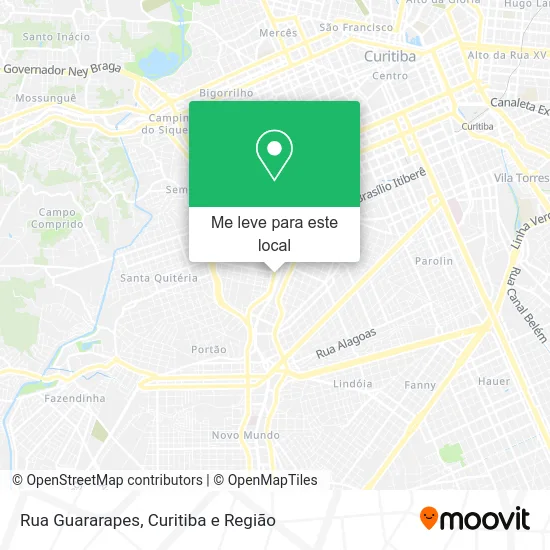 Rua Guararapes mapa