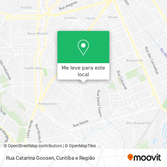 Rua Catarina Goosen mapa