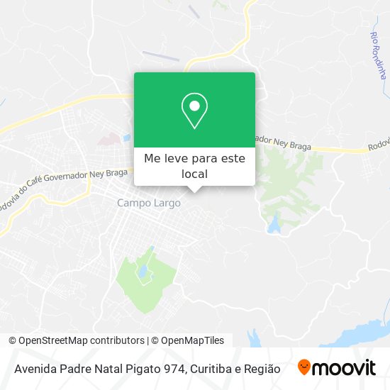 Avenida Padre Natal Pigato 974 mapa