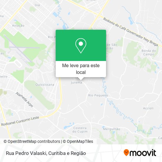 Rua Pedro Valaski mapa