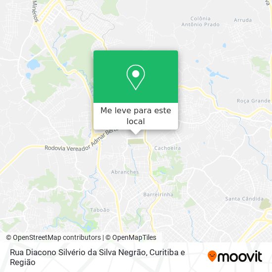 Rua Diacono Silvério da Silva Negrão mapa