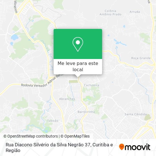 Rua Diacono Silvério da Silva Negrão 37 mapa