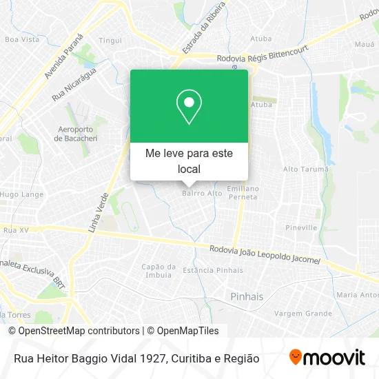 Rua Heitor Baggio Vidal 1927 mapa