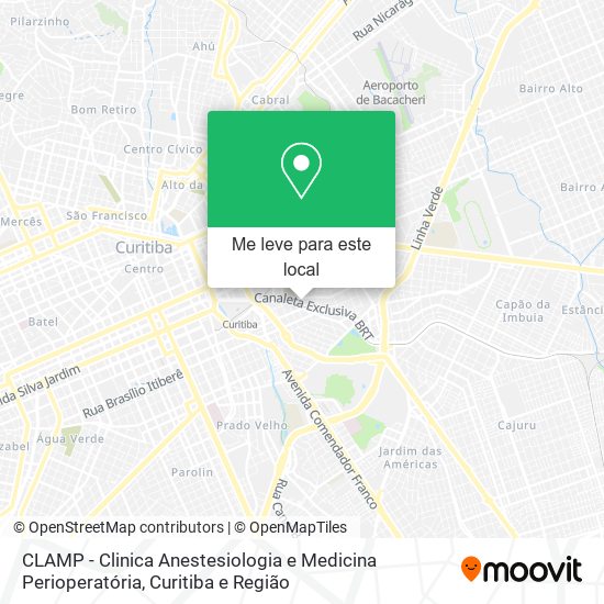 CLAMP - Clinica Anestesiologia e Medicina Perioperatória mapa