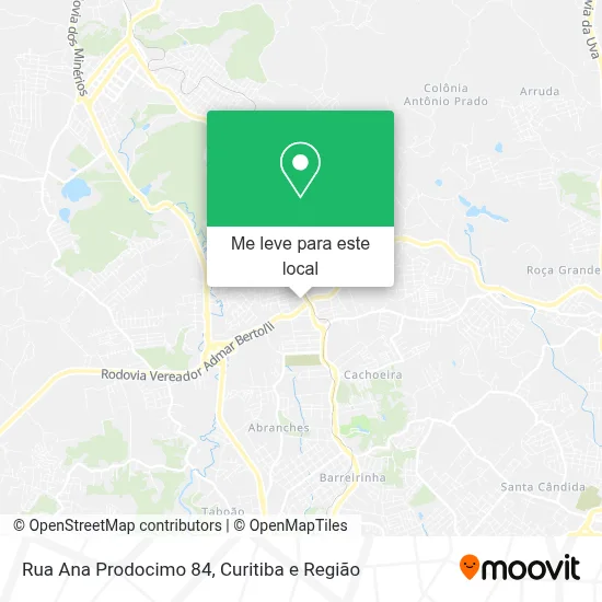 Rua Ana Prodocimo 84 mapa