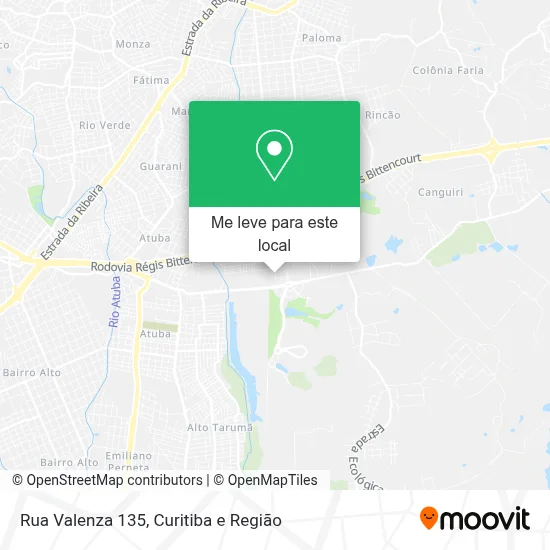 Rua Valenza 135 mapa