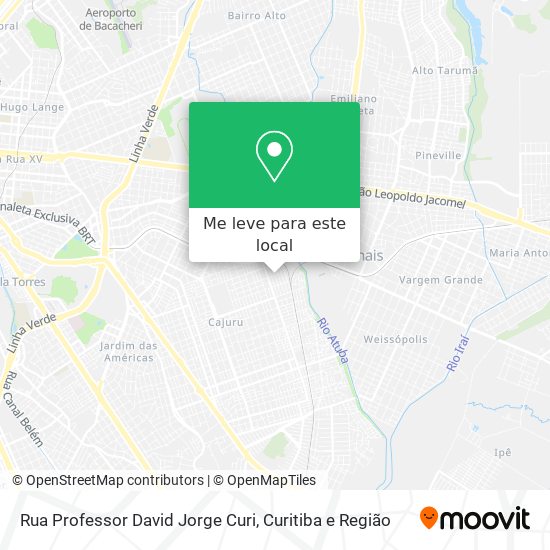 Rua Professor David Jorge Curi mapa