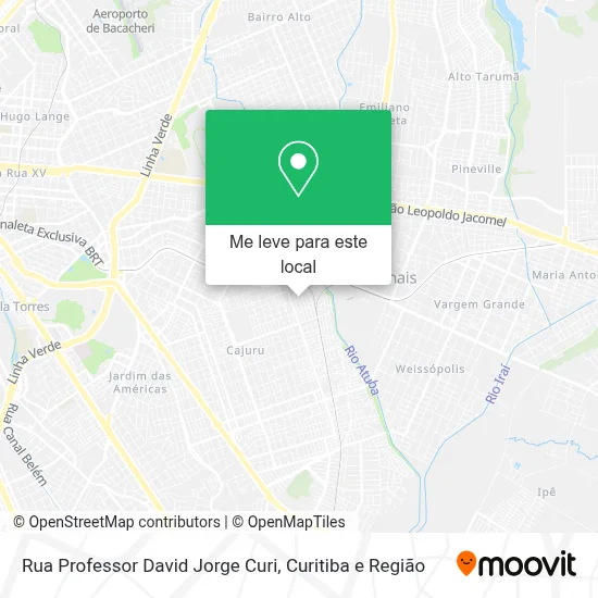 Rua Professor David Jorge Curi mapa