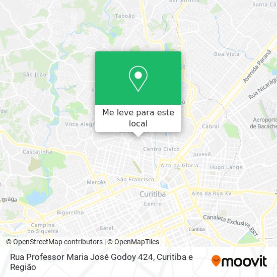 Rua Professor Maria José Godoy 424 mapa