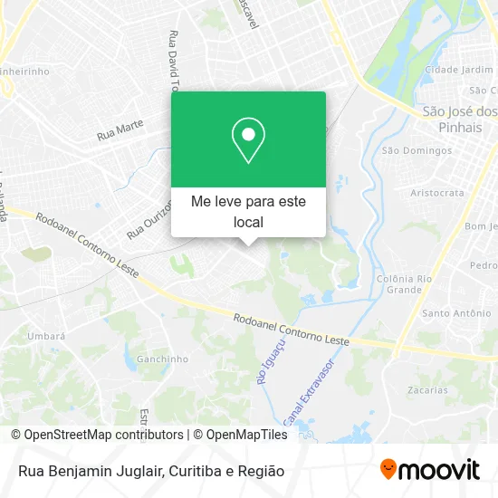 Rua Benjamin Juglair mapa