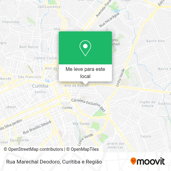 Rua Marechal Deodoro mapa
