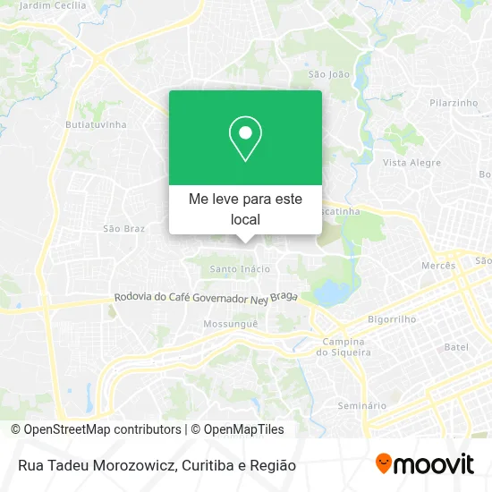Rua Tadeu Morozowicz mapa