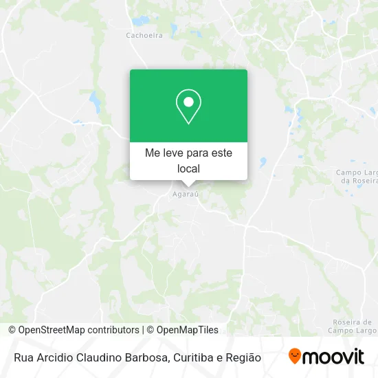 Rua Arcidio Claudino Barbosa mapa