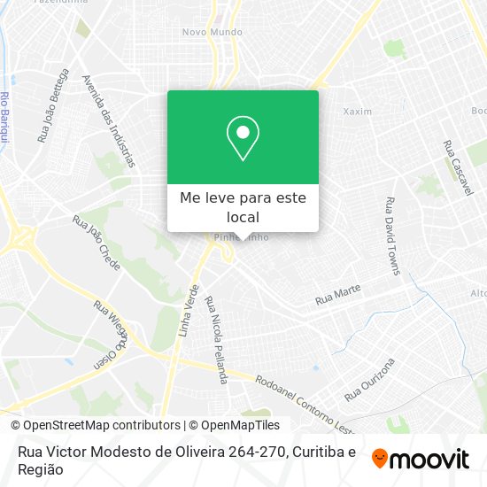 Rua Victor Modesto de Oliveira 264-270 mapa