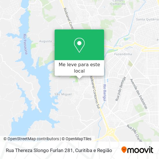 Rua Thereza Slongo Furlan 281 mapa