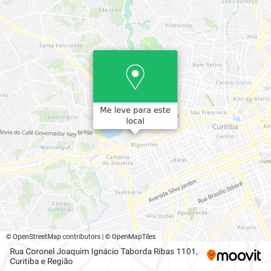 Rua Coronel Joaquim Ignácio Taborda Ribas 1101 mapa