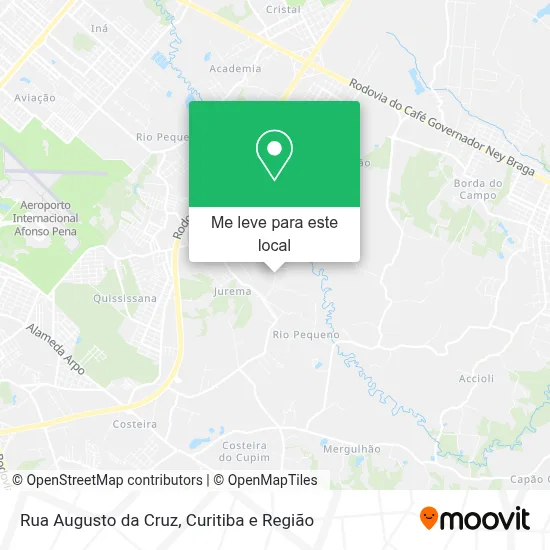 Rua Augusto da Cruz mapa