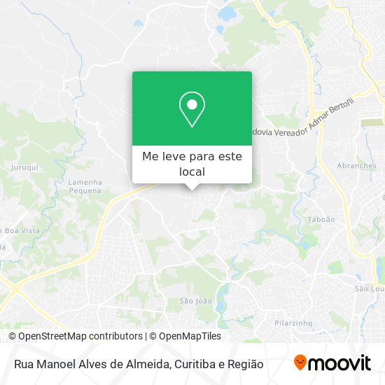 Rua Manoel Alves de Almeida mapa